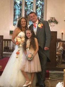 Jamie provided the magic on Tanya's special day
