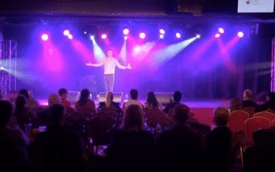 Performing on stage at Butlins