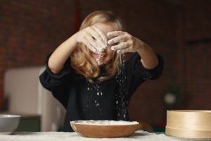 Things to do with children / kids cooking during lockdown coronavirus outbreak